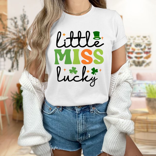 Camiseta Little Miss Lucky Shirt, St. Patricks Day T-Shirt (Criador carregado)