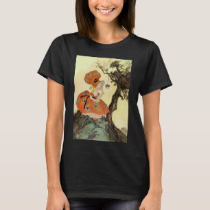 Camiseta Little Miss Muffet & Aranha, Vintage Mother Goose