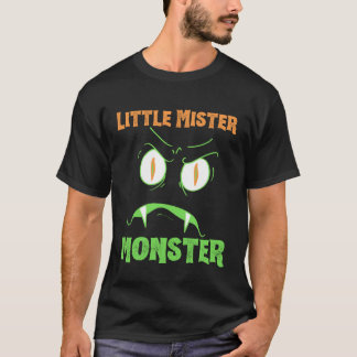 Camiseta Little Mister Monster Halloween Boys Costume Funny