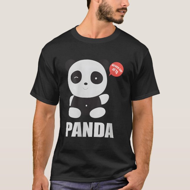 Camiseta Little Panda Never Say No To Panda (Frente)