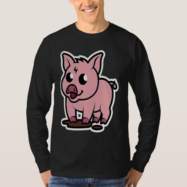 Camiseta Little Pig  Pet  Piggy (Frente)