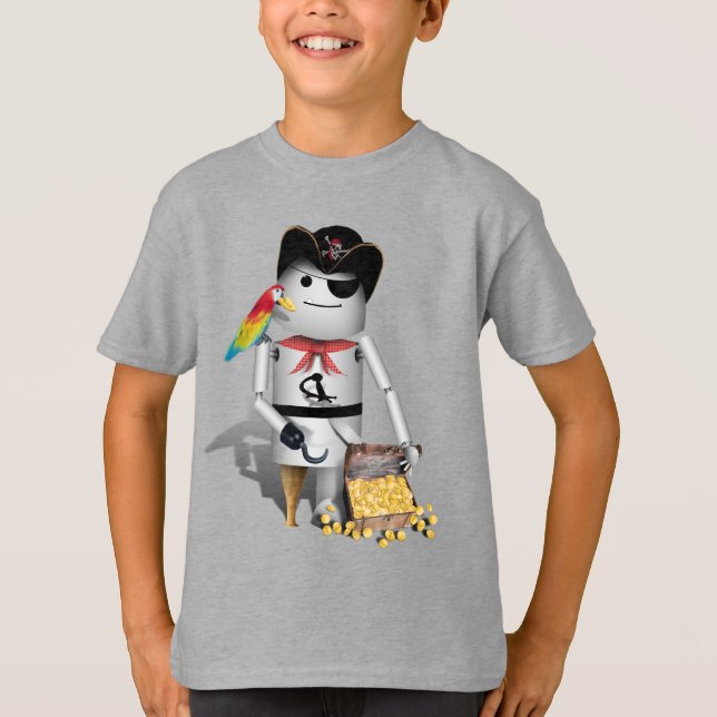 Camiseta Little Pirate Robo-x9 (Frente)