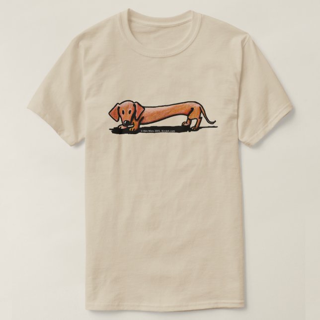 Camiseta Little Red Doxie (Frente do Design)