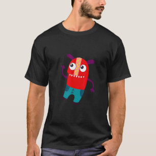 Camiseta Little Red Monster Diversivel