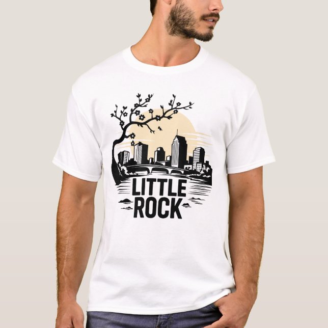 Camiseta Little Rock City Arkansas EUA (Frente)