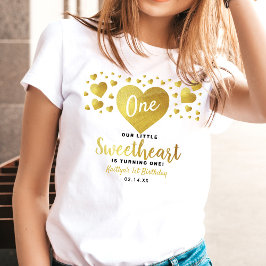 Camiseta Little Sweetheart Valentine's Day Any Age Birthday