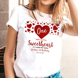 Camiseta Little Sweetheart Valentine's Day Any Age Birthday