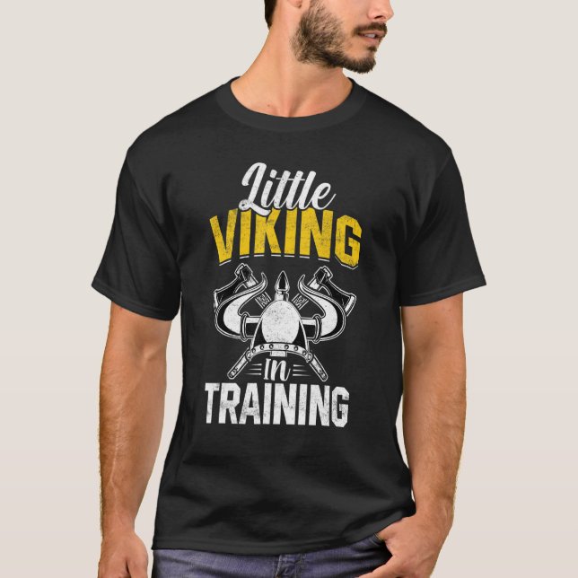 Camiseta Little Viking In Training Valkyrie Boys Girls Todd (Frente)