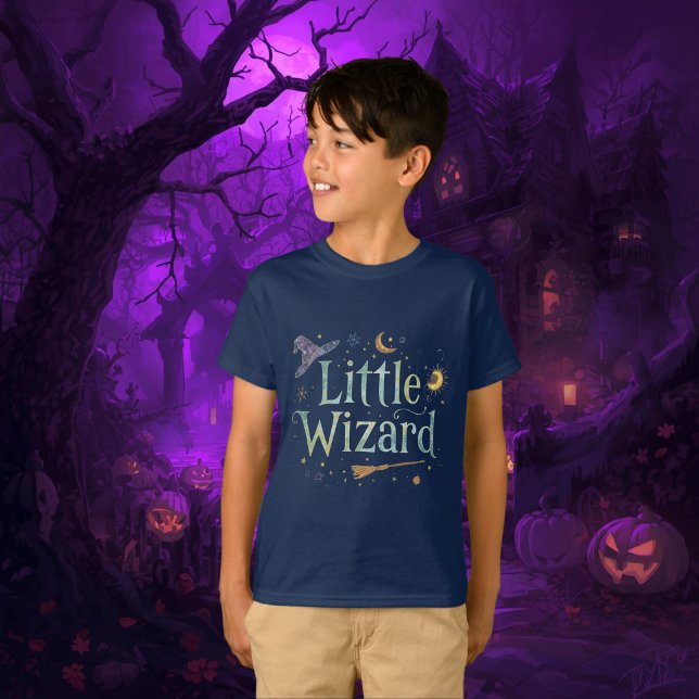 Camiseta  Little  Wizard   -  Magical costume (Criador carregado)