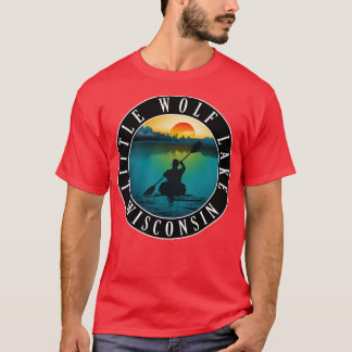 Camiseta Little Wolf Lake Wisconsin Kayaking
