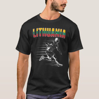 Camiseta Lituânia Fãs de basquetebol Jersey Lituânia Bandei