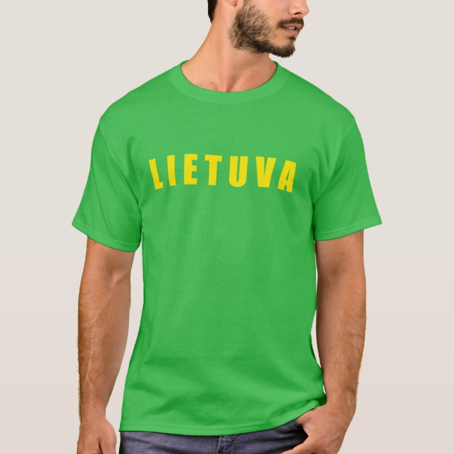 Camiseta Lituânia Lietuva (Frente)
