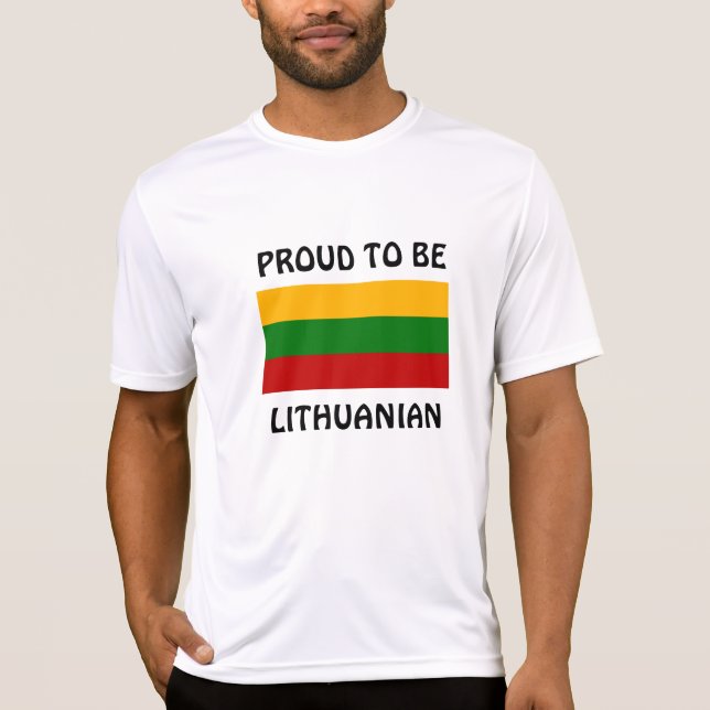 Camiseta Lituânia: Orgulho de ser lituano (Frente)
