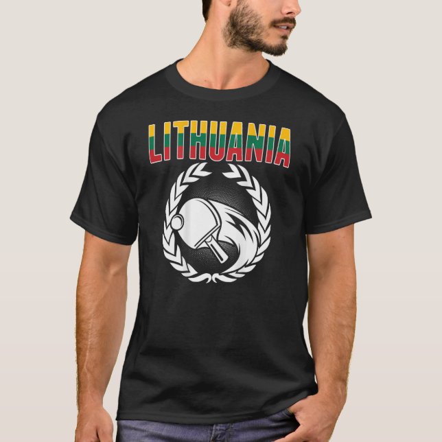 Camiseta Lituânia Ping Pong - Mesa Supo (Frente)