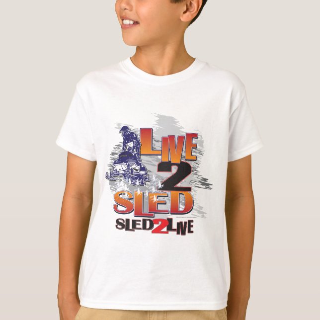 Camiseta Live 2 Sled Sled To Live (Frente)
