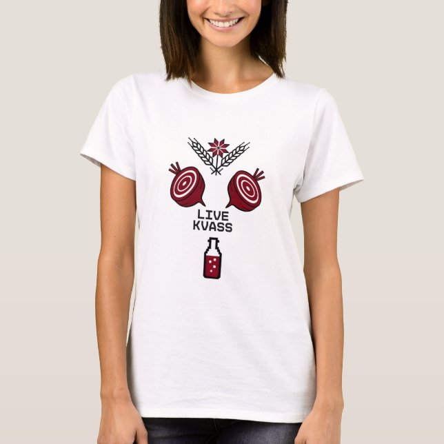Camiseta Live Beet Kvass – Modern Folk Fermentation (Frente)