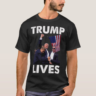 Camiseta Live Donald Trump Mug Shot - Nunca rendam
