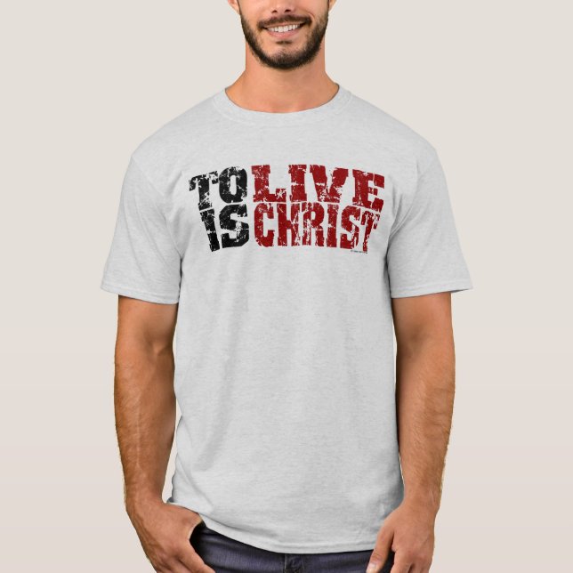 Camiseta Live é o t-shirt do cristo (o 1:21 dos (Frente)