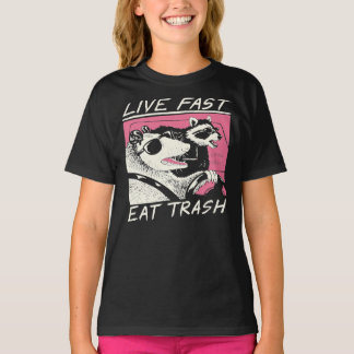 Camiseta Live Fast! Eat Trash! Classic T-Shirt