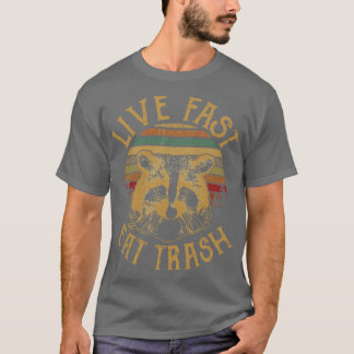 Camiseta Live Fast Eatrash vintage