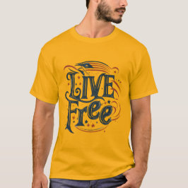 Camiseta LIVE FREE (T-shirt clássica)