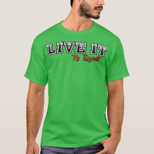 Camiseta Live It No Lamenta Cinza Design