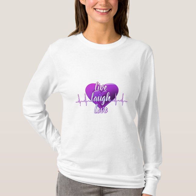 Camiseta Live Laugh Love (Frente)