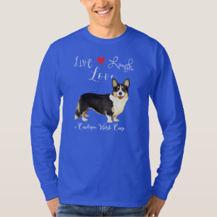 Camiseta Live Laugh Love Cardigan Welsh Corgi T-Shirt