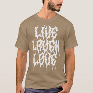 Camiseta Live Laugh Love Death Metal