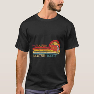 Camiseta Live Laugh Toaster O Esqueleto Vintage Meme Dark H