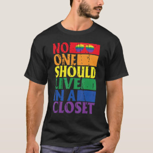 Camiseta Live Lgbtq Pride Closet Rainbow Graphic Parade Mar