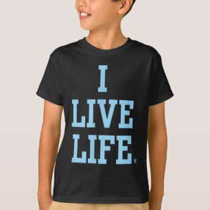 Camiseta Live Life Bold Motivational Blue Inspiration Slo