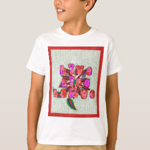 Camiseta "Live Life Large", Impressão de Arte