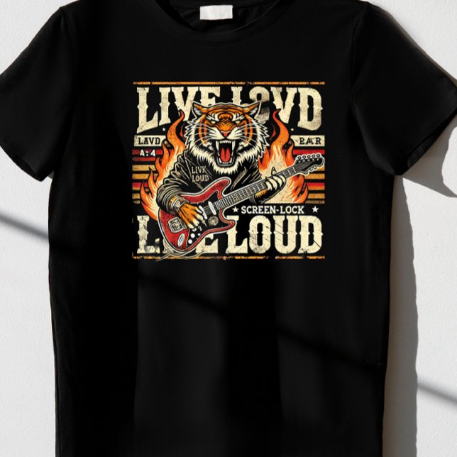 Camiseta Live Loud." (Criador carregado)