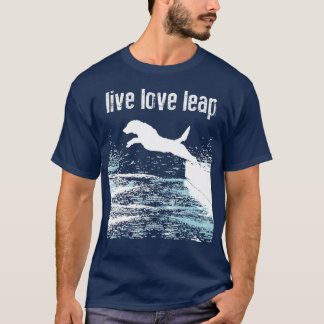 Camiseta Live Love Leap Canine Agance Dog Sports Dock D