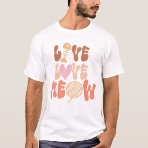 Camiseta Live Love Meow