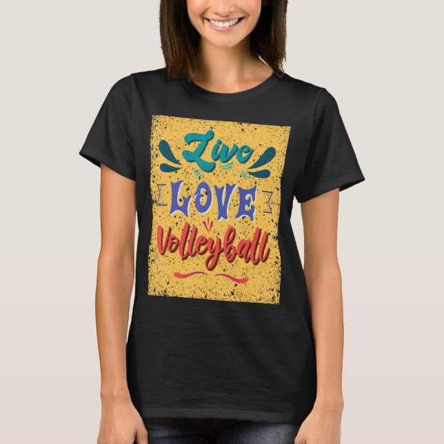 Camiseta Live Love Voleibol Team (Frente)