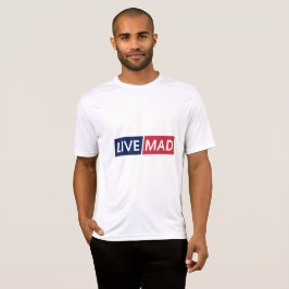 Camiseta LIVE MAD – Bold Minimal Modern Typography Design