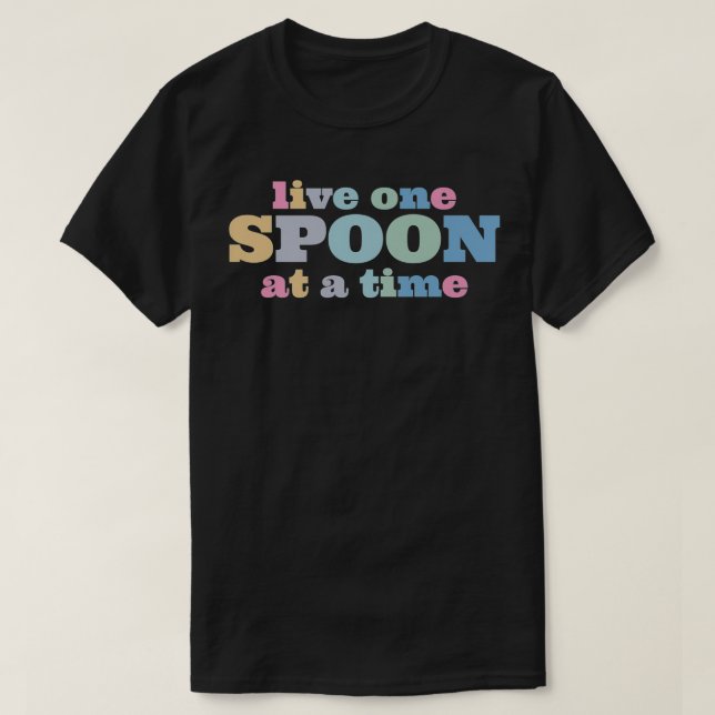 Camiseta Live One Spoon At A Time Lupus Warrior Premium  (Frente do Design)