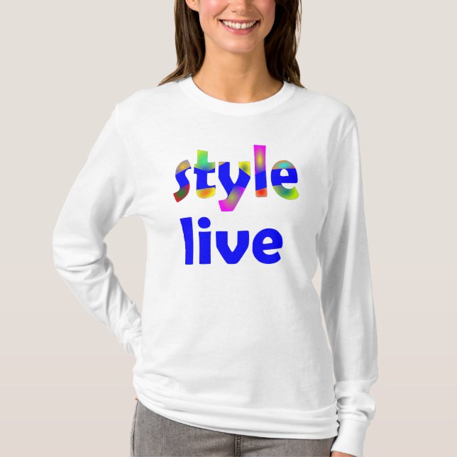 Camiseta live style (Frente)