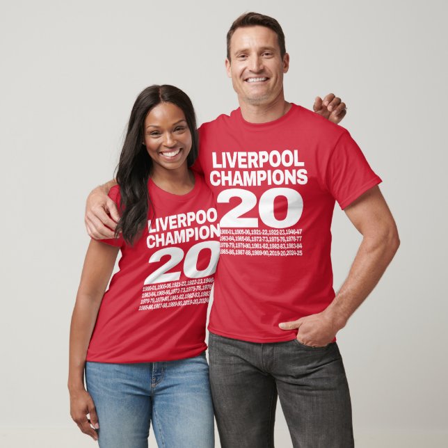 Camiseta Liverpool Champions. 3 (Unissex)