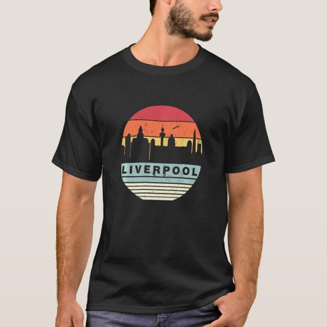 Camiseta Liverpool de Vinculação de Vintagem Retroativa (Frente)