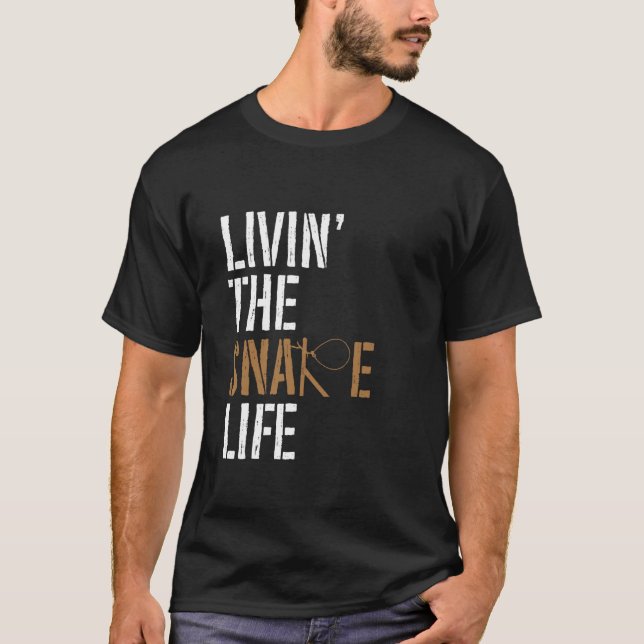 Camiseta Livin' The Snare Life - Animal Trapping Wire Snare (Frente)