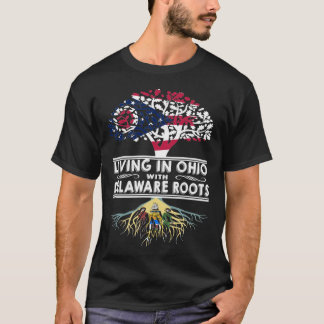 Camiseta Living in Ohio with Delaware Roots