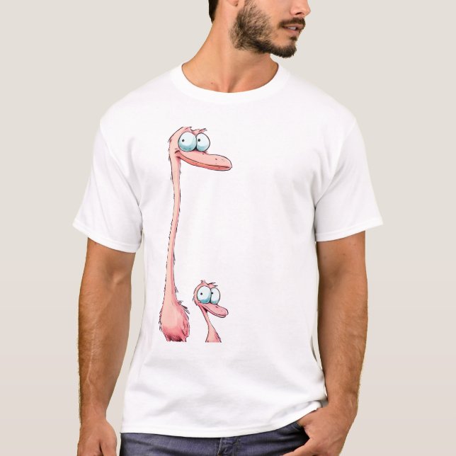 Camiseta LIVIYA - Bela avestruz (Frente)