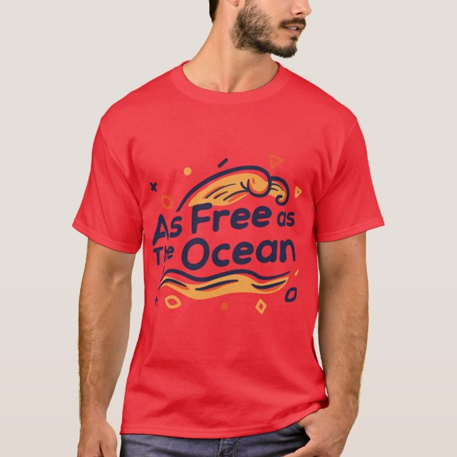 Camiseta Livre Como O Oceano (Frente)