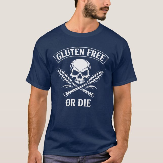Camiseta Livre de Glúten ou Morra (Frente)