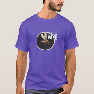 Camiseta Livre de insetos - Camisa-T básica e escura mascul