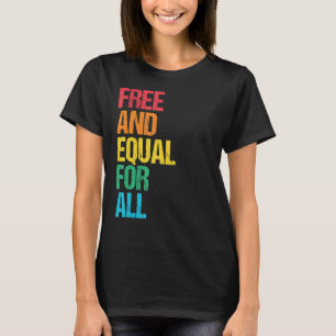 Camiseta Livre E Igual Para Todos Os Direitos Humanos Que D