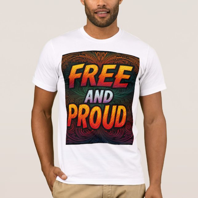 Camiseta Livre e Orgulhoso (Frente)